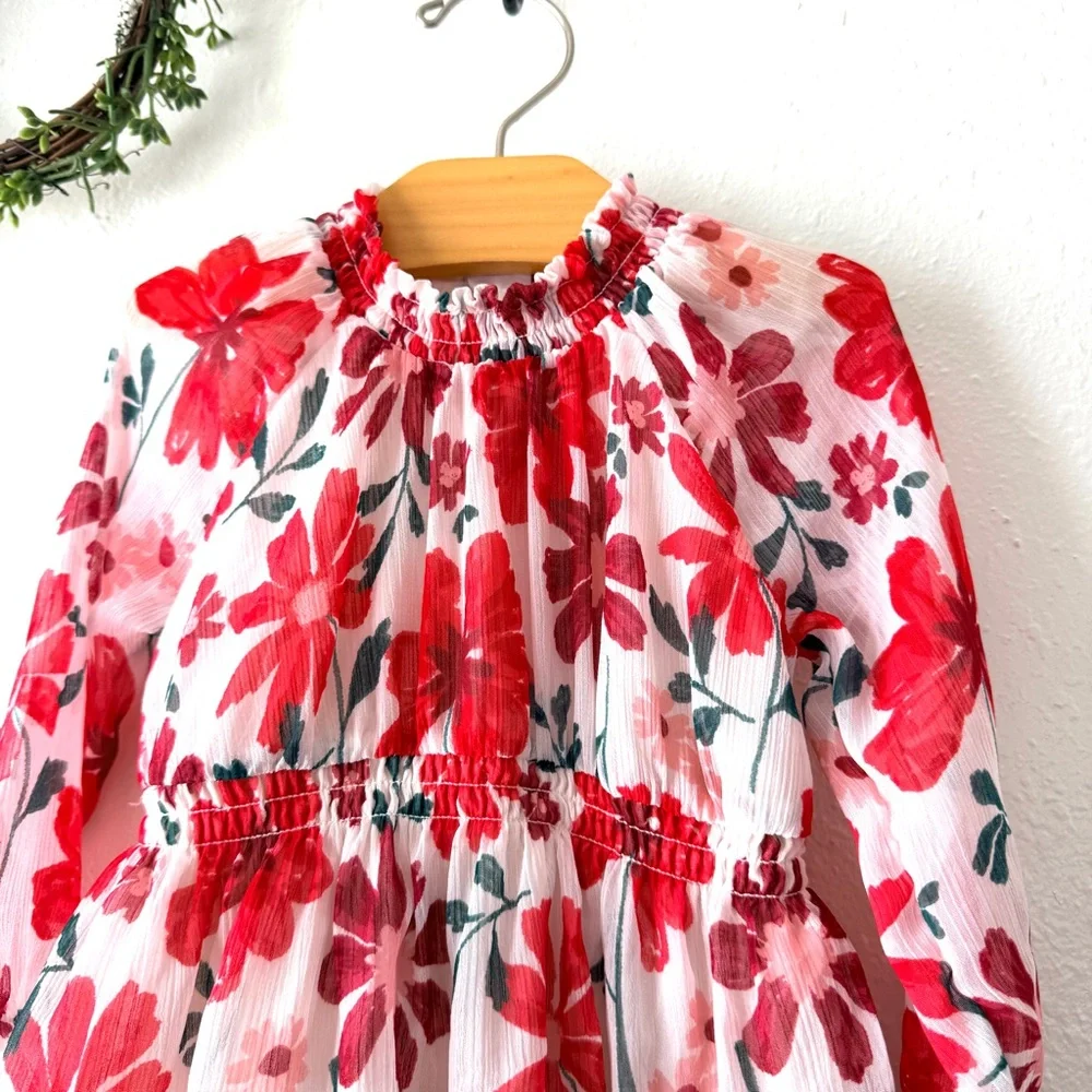 Carter’s Baby Girl Floral Dress | Size 12M | Lined | Spring Lightweight